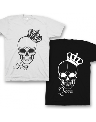 Парные футболки для влюбленных "King/Queen"